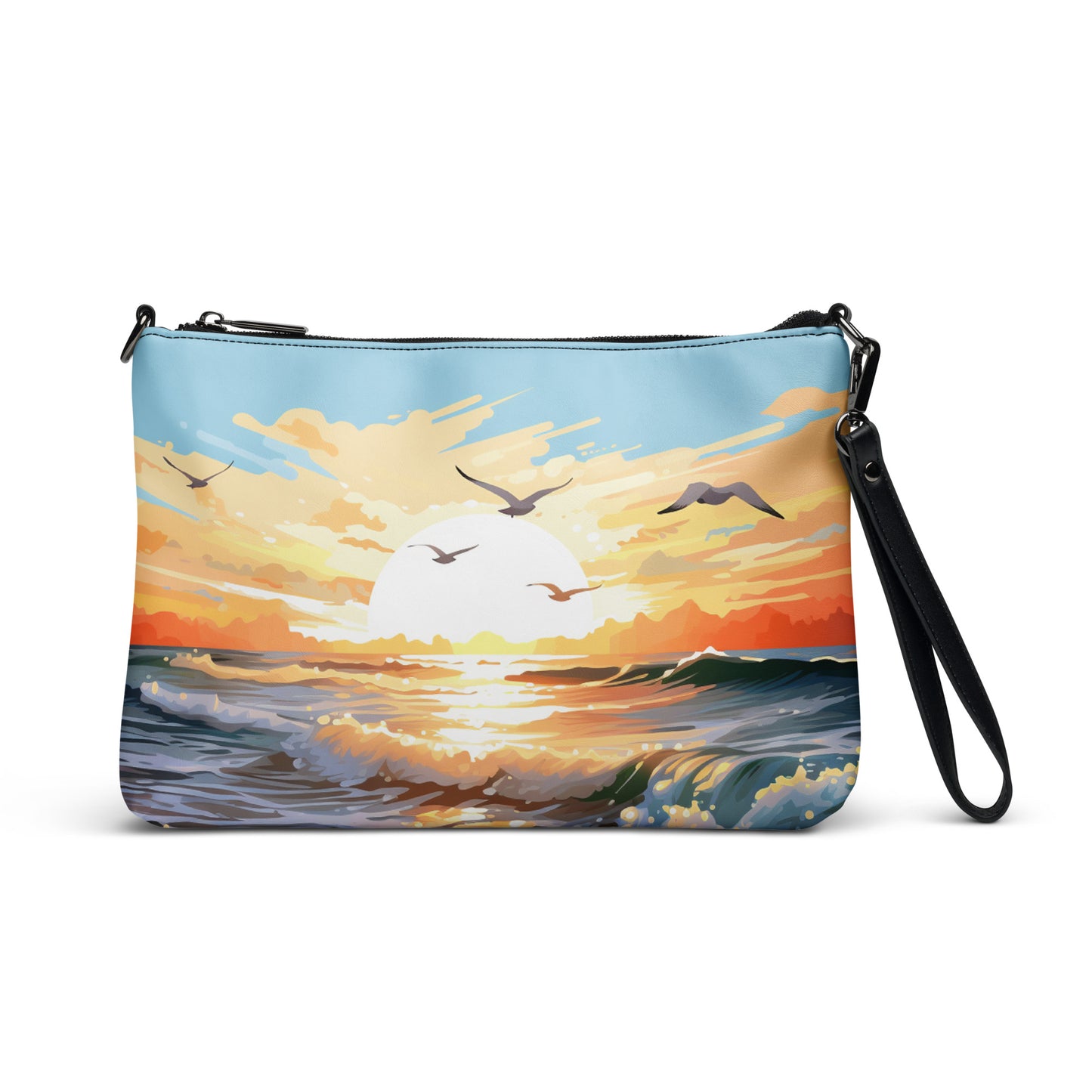 Beach, Ocean Sunset Crossbody bag