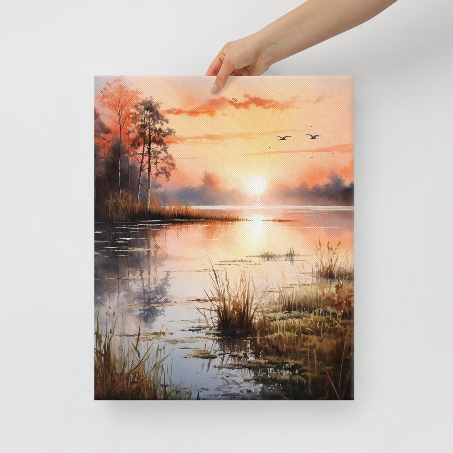 "Riverside Radiance" Canvas