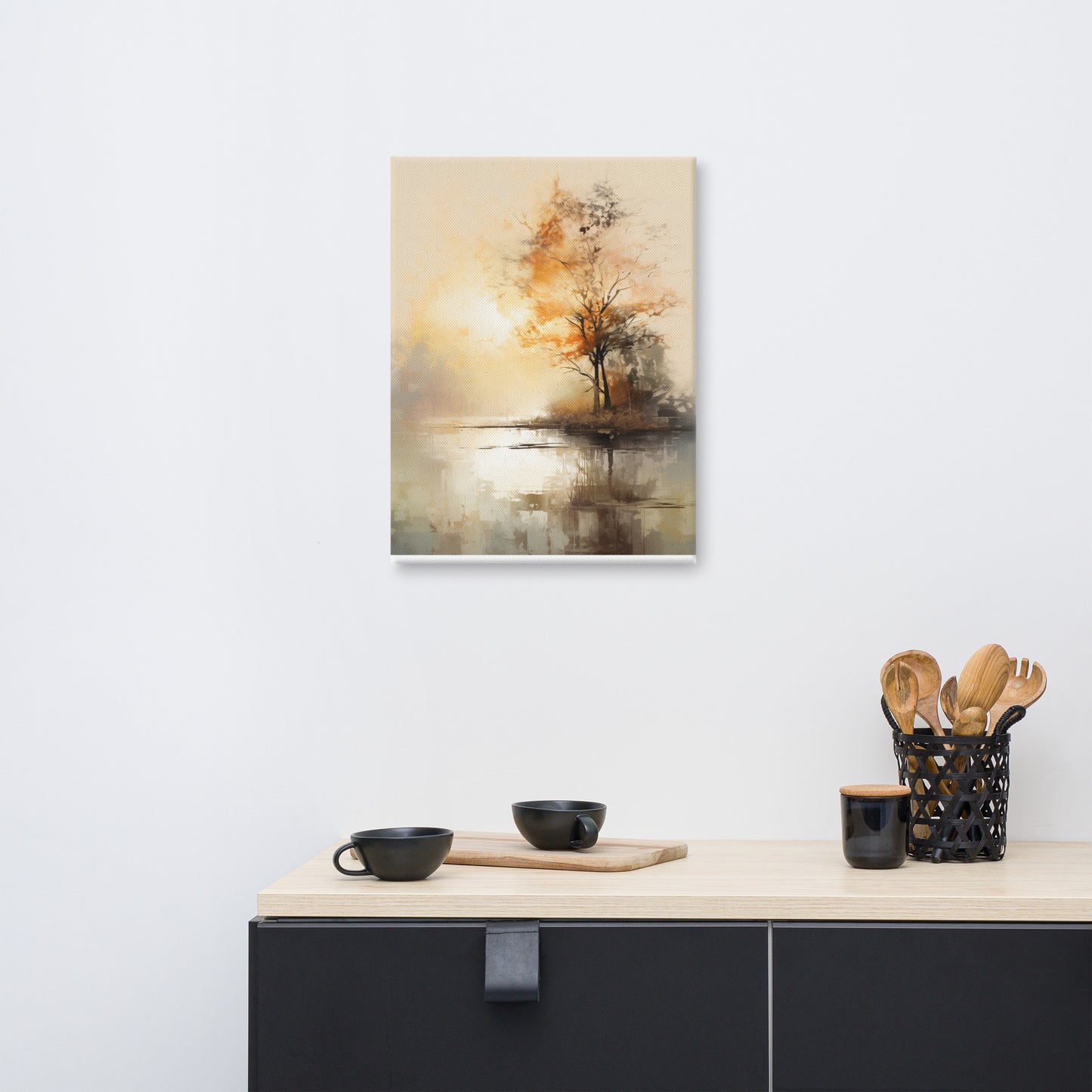 "Luminous Waters: A River's Sunset" Canvas