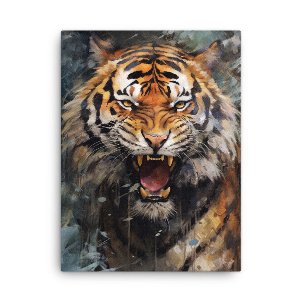 Fierce Majestic Tiger Canvas