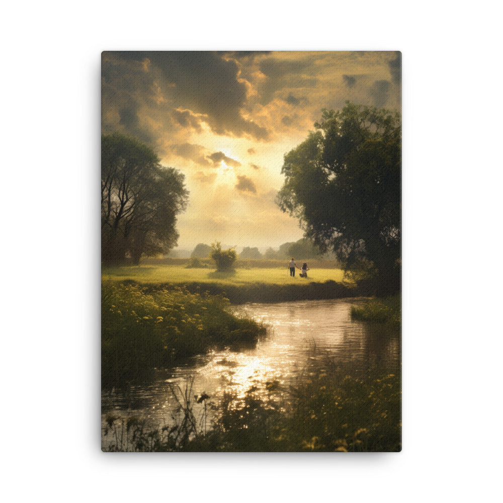"Walk on the River" Canvas