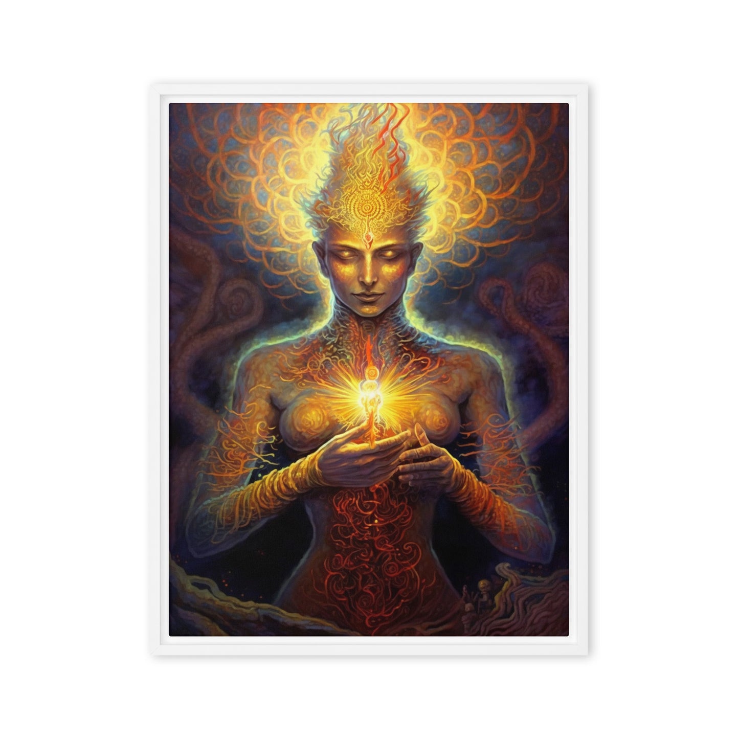 Enlightened Goddess Framed canvas
