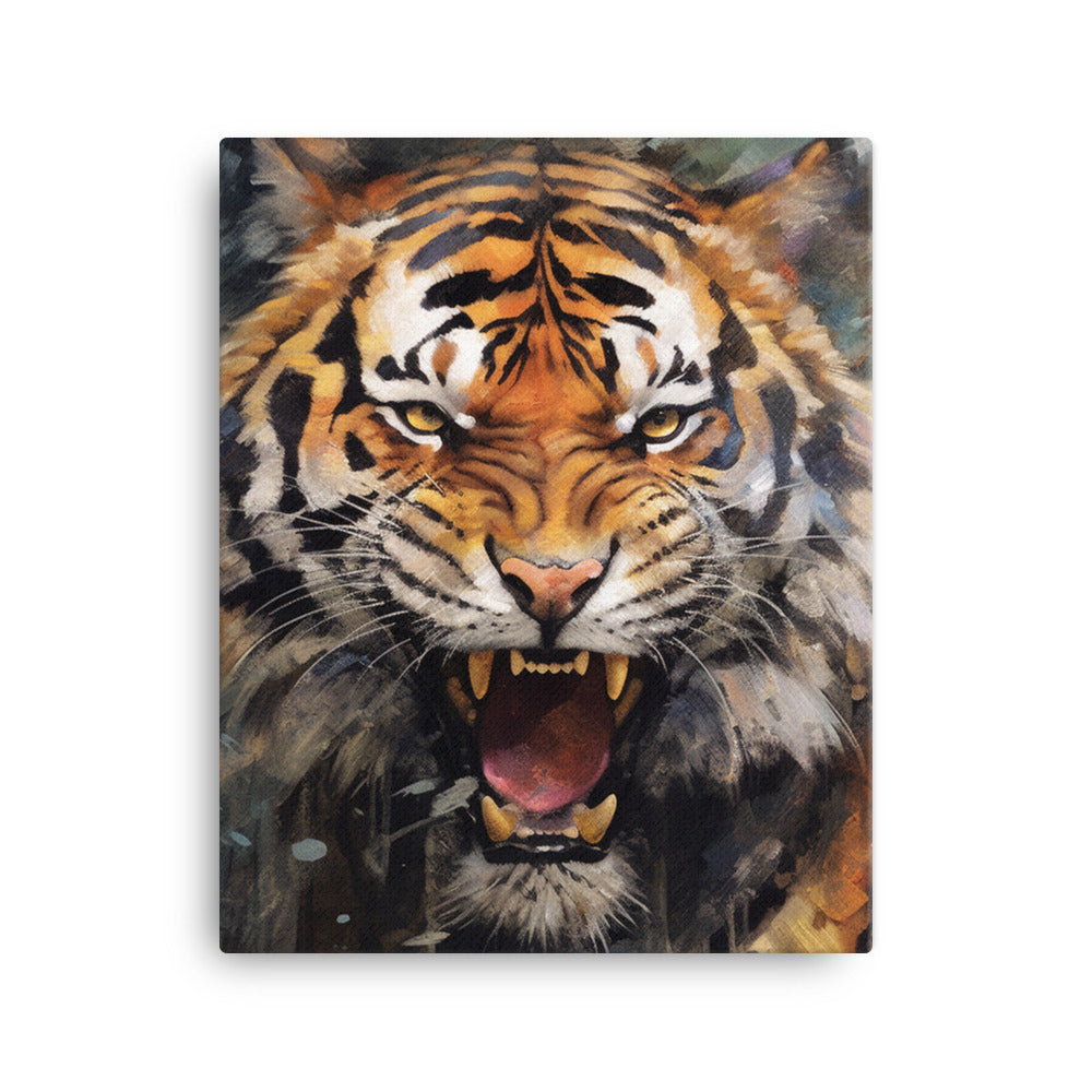 Fierce Majestic Tiger Canvas