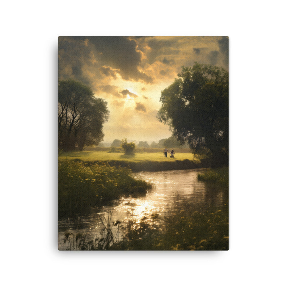 "Walk on the River" Canvas