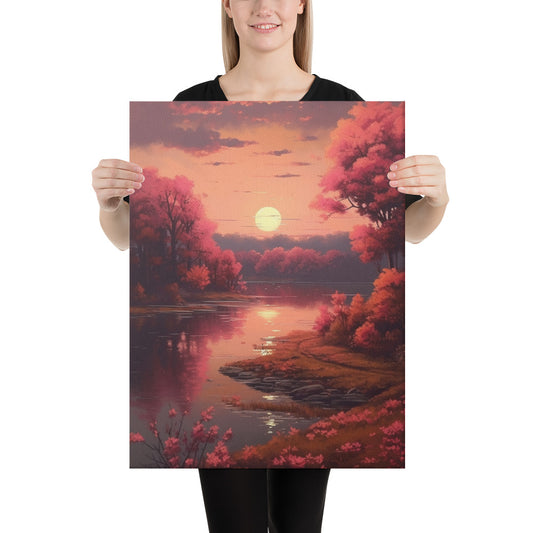 "River of Dreams at Sundown" Canvas